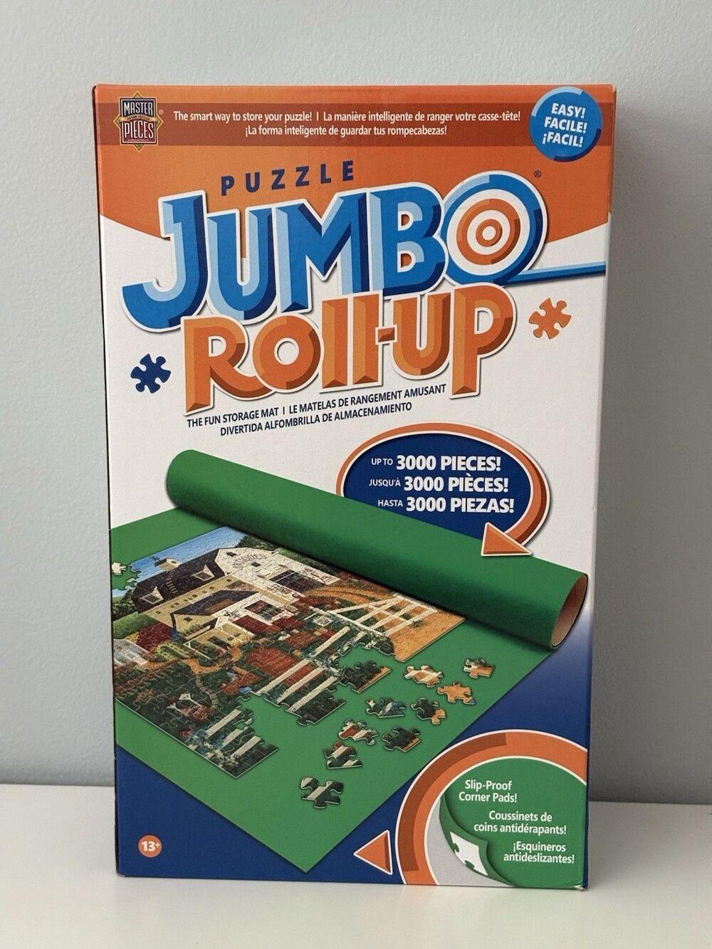 Jumbo Roll Up Puzzle Mat 48X36 The Fun Storage Mat Up To 3000 Pieces Slip Proof